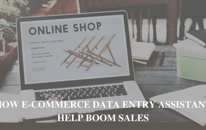 How E-commerce Data Entry Assistant Help Boom Sales