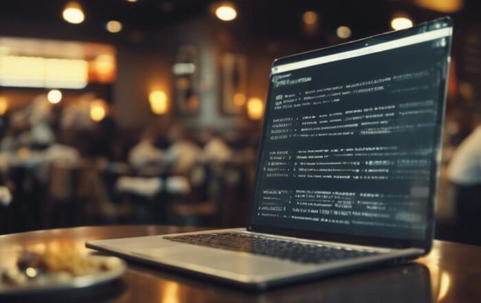 confidential handling of menu data