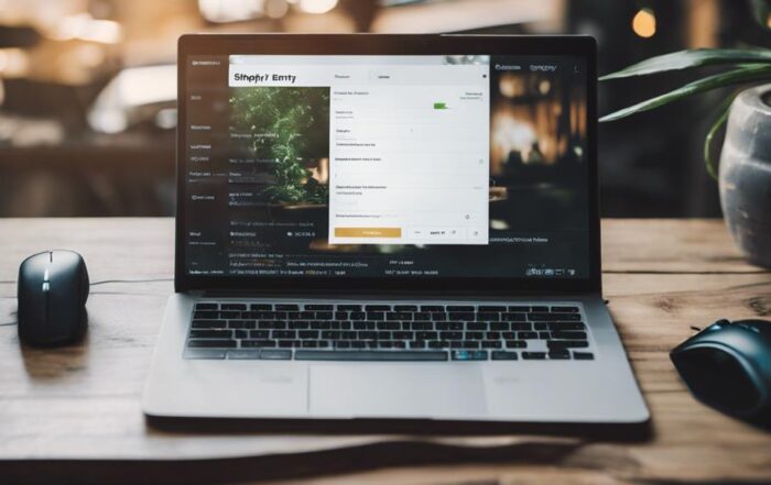 data entry in shopify